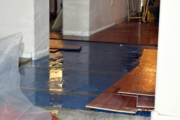 Professional Basement Water Removal technician working in Shawmut, ME